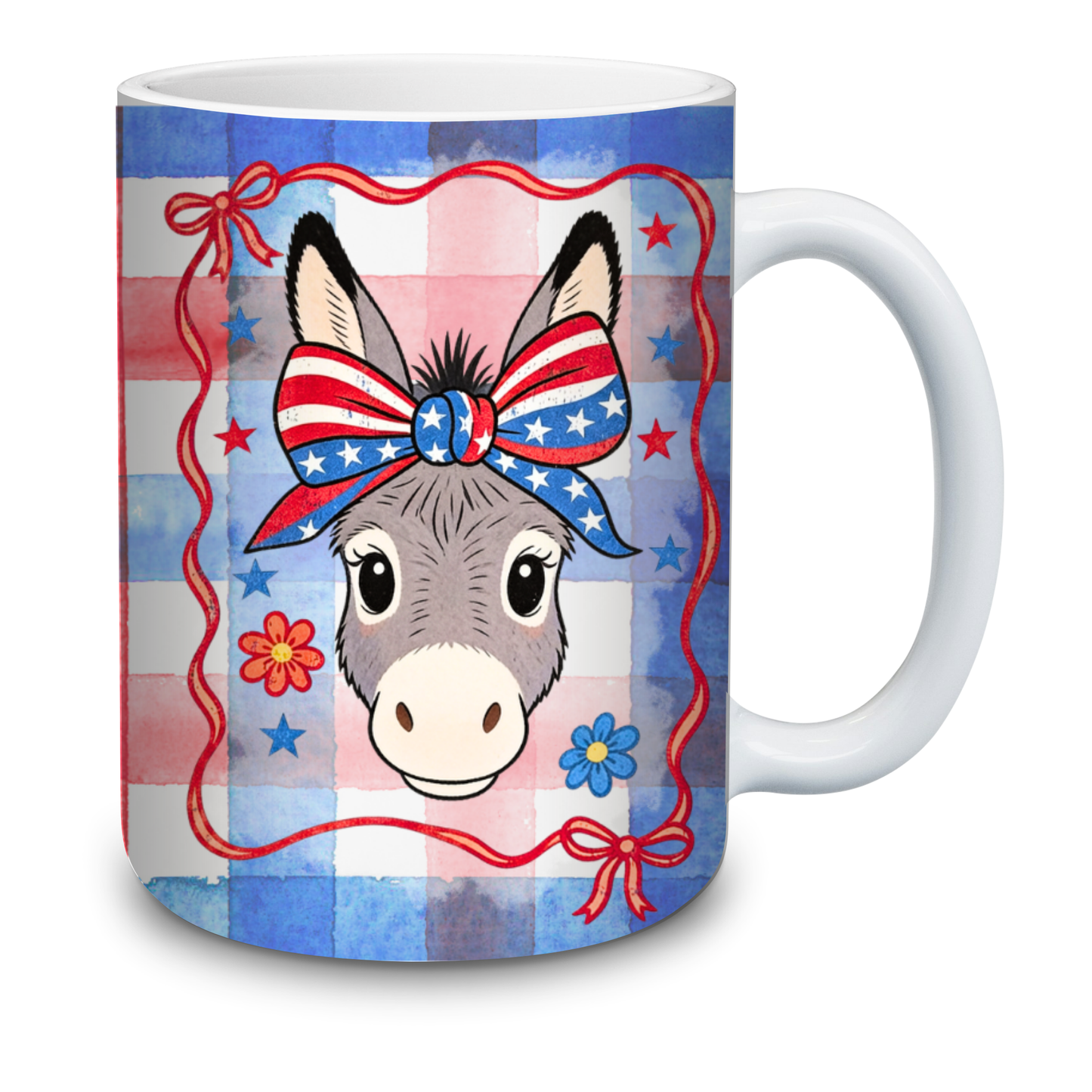 Crystal Gail's Red, White & Bray 15oz Ceramic Mug