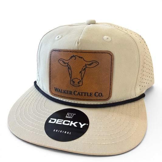 Walker Cattle Co. Khaki Rope Snap Back Hat