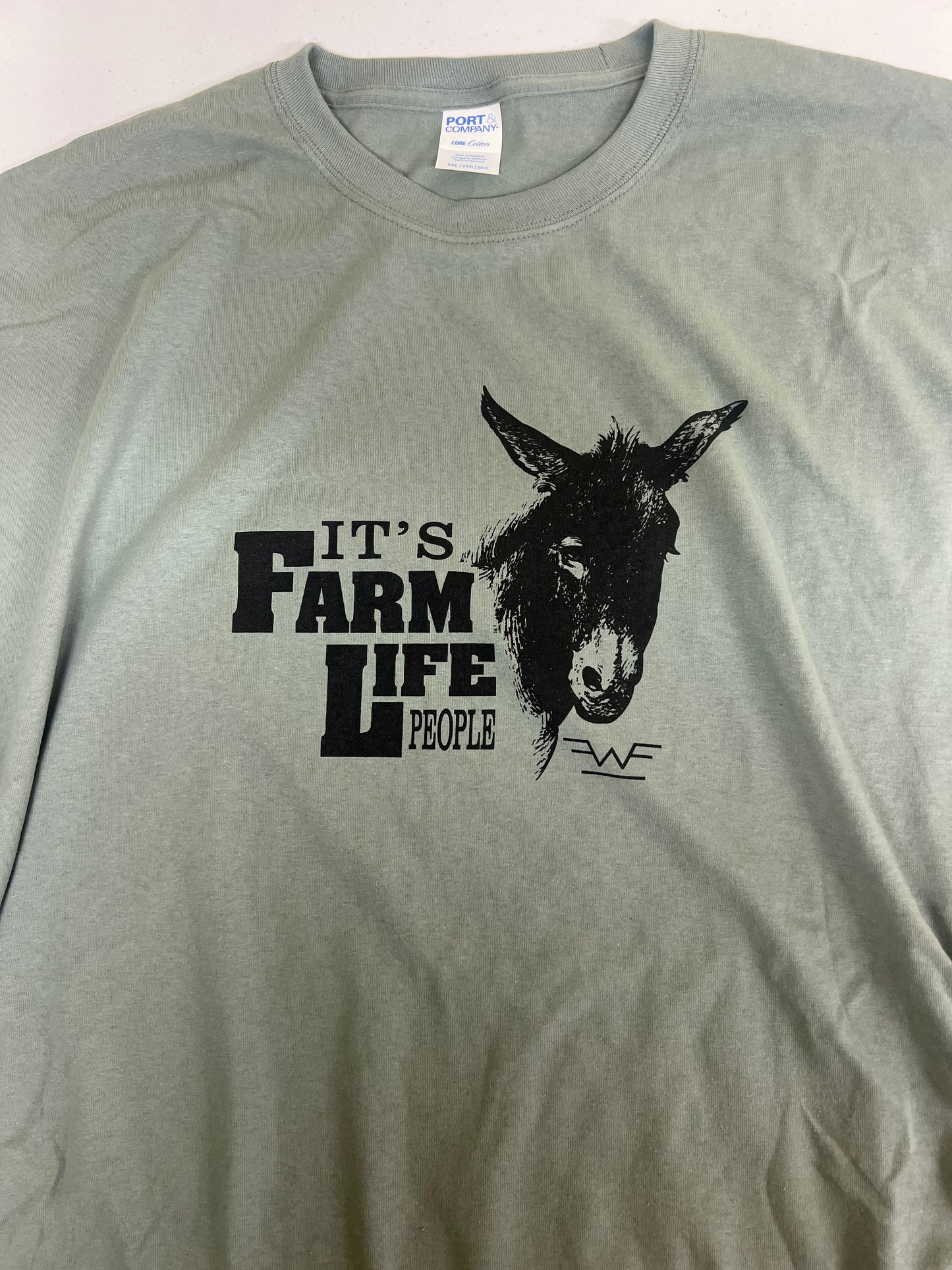 It's Farm Life People (light Green) 5X Only