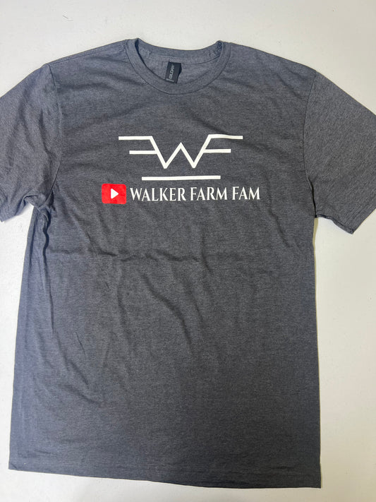 Walker Farm Fam Brand T-Shirt (Dark Gray)