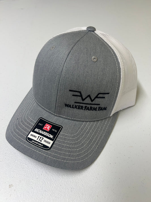 WFF Brand Hat (gray bill / front, white back)